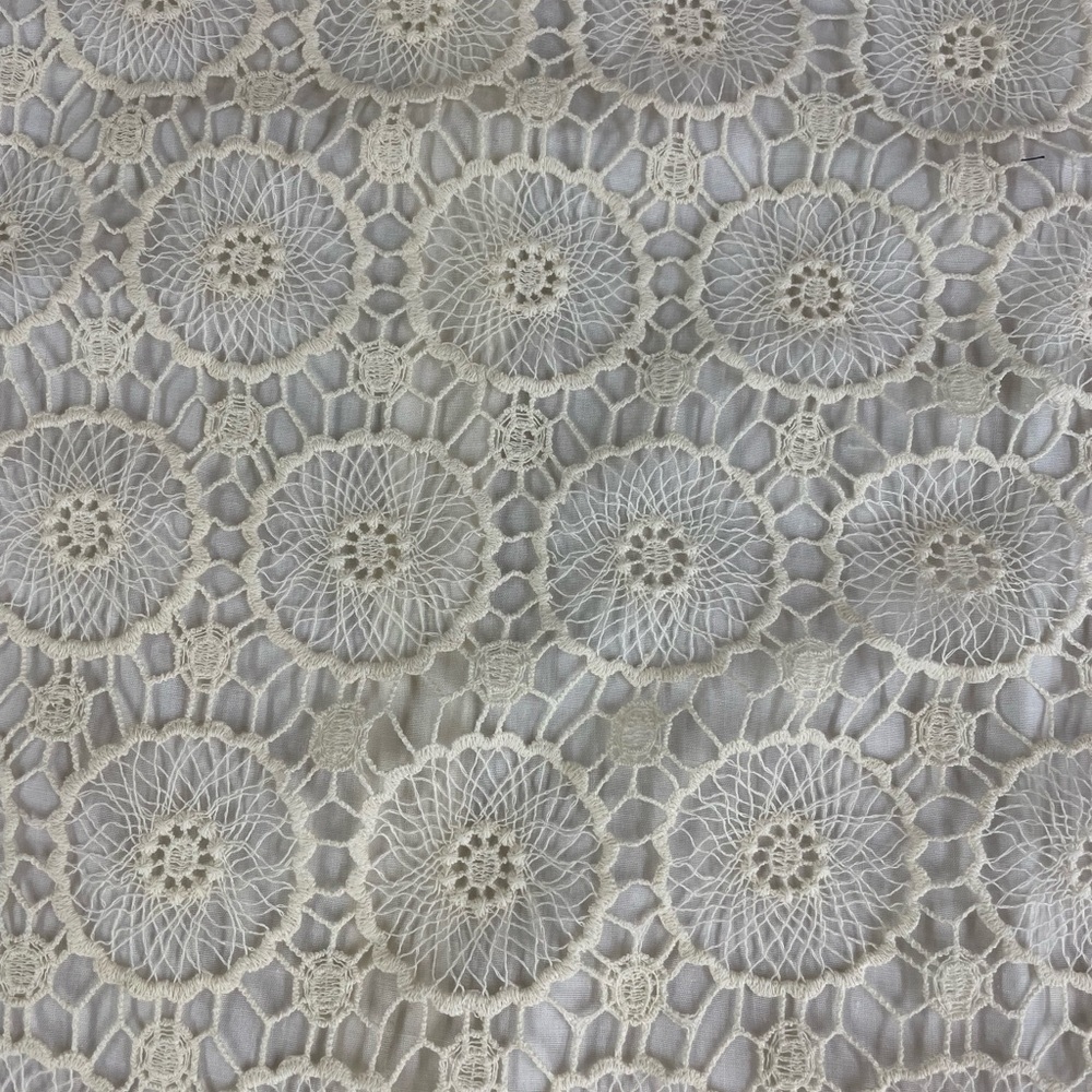 Mud Pie Mallory ivory crocheted dress large - Picture 13 of 14